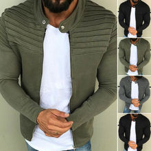 Fashion Men Winter Casual Slim Jacket Warm Winter Baseball Coat Outwear Outfits 2024 - buy cheap