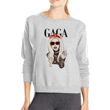Sexy women Lady Gaga hoodies super fashion streetwear hot sale soft cotton sweatshirt casual oversized hoodie sweat femme 2024 - buy cheap