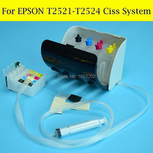 ¡Gran venta! Sistema de suministro Continuo de Tinta para Epson T2521-T2524 Ciss T2521 para EPSON WF-3620 WF-3640 7610 impresora 7620 2024 - compra barato