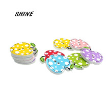 50PCs Wood Sewing Buttons Scrapbooking Apple Colorful Mixed Two Holes Cartoon Pattern Costura Botones Decorate 21x20mm W2040 2024 - buy cheap