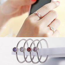 Red Trees Brand Fine Jewelry Real 925 Sterling Silver Rings For Women Engagement Ring Simple Ring Silver 925 Adjustable Size 2024 - buy cheap