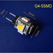 High quality 5050 3 chips DC12V G4 LED decorative lamp,G4 lighting Bulbs,G4 Led crystal lamps free shipping 200pcs/lot 2024 - buy cheap