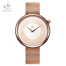Shengke Top Brand Luxury Women Watches Rose Gold Watch Watch Women Stainless Steel Fashion SK Women's Watches Clock montre femme 2024 - buy cheap