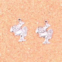 64 pcs Charms cock rooster,Antique Making pendant fit,Vintage Tibetan Silver,jewelry DIY bracelet necklace 23*15mm 2024 - buy cheap