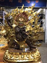 Estátua de buda dourada de alta qualidade, grande, 46cm, templo, família, tibetano, wi-fi, buda vajra, yamaha 2024 - compre barato