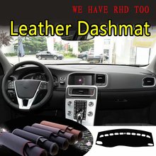 For Volvo s60 v60 2011 2012 2013 2014 2015 2017 2018 Leather Dashmat Dashboard Cover Dash Mat SunShade Carpet Custom Car Styling 2024 - buy cheap