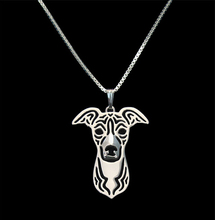 Pingente para animal de estimação italiano greyhound, colar com pingente fofo cachorro, joia de presente de natal 2024 - compre barato