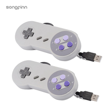 Проводной USB-контроллер SONGFINN, игровой джойстик с проводом 1,8 м для SNES, стильный геймпад для ПК с Windows 7/8/10 для Mac 2024 - купить недорого