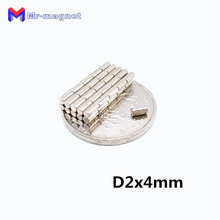 500Pcs 2 x 4 mm Neodymium Magnet Permanent N35 D2*4 NdFeB Super Strong Powerful Small Round Magnetic Magnets Disc D2x4mm Dia.2*4 2024 - buy cheap