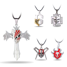 15 Style BLEACH Kurosaki ichigo Figure Logo Anime Choker Necklace Leather Chain Alloy Pendant Vintage Men Women Jewelry Gift 2024 - buy cheap