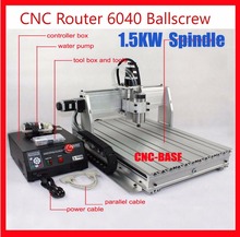 6040 CNC Router  1.5KW spindle +  1.5KW VFD CNC 6040  engraver engraving / pcb drilling and milling carving machine 220V/110V 2024 - купить недорого