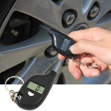Mini LCD Digital Tire Tyre Keychain Air Pressure Gauge For Car Auto Motorcycle with battery Drop Shipping 2024 - buy cheap