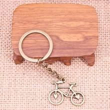 20pcs New Fashion Keychain 31x23mm bike bicycle Pendants DIY Men Jewelry Car Key Chain Ring Holder Souvenir For Gift 2024 - buy cheap