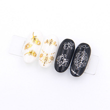 New Fashion 30Sheets 3D Water Decals Nail Art Stickers DIY Gold And Silver mix types Nails Sticker Decorations Manicure Z048 2024 - buy cheap