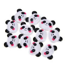 10 PCS Resin Flatback Flat Back Cabochon Kawaii Panda For Hair Bow Scrapbooking Accessories DIY Craft Decoration 2024 - buy cheap