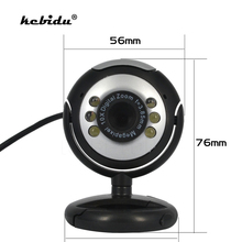 kebidu High Quality 30.0 Mega Pixel Web Cam With 6 LED HD Webcam Camera Built-in MIC Microphone For PC 2024 - buy cheap