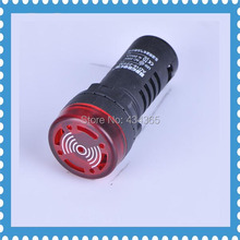 Pilot lamp  AD16-22SM Indication light signal lamp Flash buzzer 220V white colour led indicator lamp 2024 - buy cheap