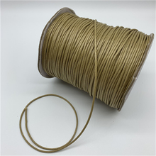 0.5mm 0.8mm 1mm 1.5mm 2mm Khaki Waxed Cotton Cord Waxed Thread Cord String Strap Necklace Rope For Jewelry Making 2024 - buy cheap