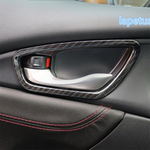 Lapetus ABS Inner Door Handle Bowl Trim Cover Car Styling Accessories Decoration Frame 4 Piece For Honda Civic 2016 - 2020 2024 - buy cheap