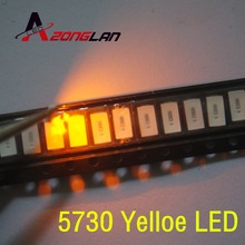 Smd 5630/5730 1000 peças amarelo smd 5730 suporte de superfície led, amarelo 2.0 ~ 2.6v 580-590nm chip de diodo led ultra brilho, 5730 amarelo 2024 - compre barato