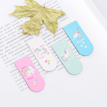 4pcs Cartoon Unicorn Magnetic Bookmarks Set for Books Magnet Marker Page Clips Office School Supplies F026 2024 - buy cheap