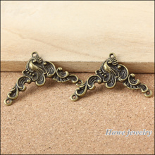 Abalorios Vintage de pavo real para fabricación de joyas, colgante de bronce antiguo, fabricación de joyas de Metal A022, 25 uds. 2024 - compra barato
