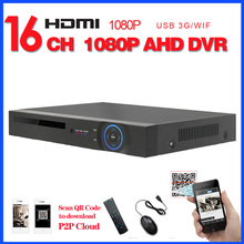 LOFAM AHD DVR 16ch 1080P home surveillance 16 channel full AHD security CCTV DVR video recorder HDMI 1080P 16channel AHD DVR NVR 2024 - buy cheap