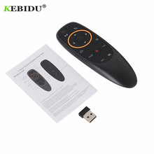 KEBIDU G10 Fly Air Mouse для Gyro Sensing Game Голосовое управление 2,4 ГГц беспроводной микрофон Пульт дистанционного управления для ПК Smart TV Android 2024 - купить недорого