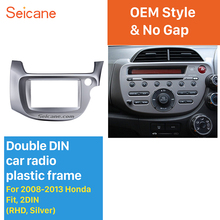 Seicane серебристый 2 Din автомобильный радиоприемник для 2008 2009 2010 2011 2012 2013 Honda Fit RHD аудио рамка стерео интерфейс панель Адаптер 2024 - купить недорого
