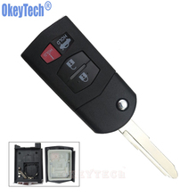 OkeyTech 4 Buttons Folding Flip Remote Keyless Key Shell Case Fob Housing for Mazda 3 6 2010 -2012 For MX-5 Miata 2006 2007-2012 2024 - buy cheap