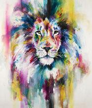 handmade Modern Oil Painting On Canvas Unique Gifts for lions King The Frameless Painting By painter Picture Home Decoration 2024 - buy cheap