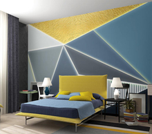 Papel pintado personalizado 3d pared de fondo poligonal geométrico 2024 - compra barato