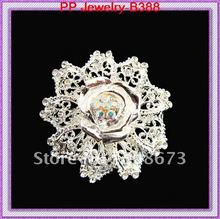 Beautiful crystal rhinestone rose flwoer wedding party brooch free shipping hot sale 2024 - buy cheap