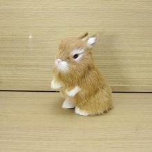 small cute simulation yellow rabbit toy lovely lovely rabbit model gift 8x12x14cm 2024 - buy cheap