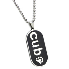Collar youe shone "Cub" con Paw Dog Tag LGBT cómico Gay Pride para hombres 2024 - compra barato