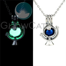 Globe Necklace Glow in the Dark 2 Colors Luminous Charm Choker Pendants Necklaces GG913 2024 - buy cheap