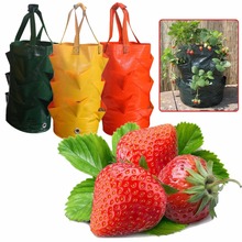 Vaso para plantas, bolsa respirável para crescimento de raíz, potes inteligentes com alça, vaso de jardim, plantadores, #007 2024 - compre barato