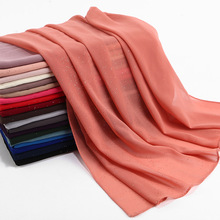 H1270 Высокое качество Большой размер пузырь шифон длинный шарф для мусульманки с блестками, можно выбрать цвета 2024 - купить недорого
