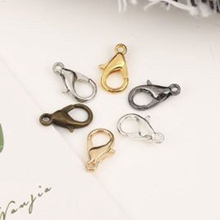 100pcs 10/12/14/16mm Metal Lobster Clasps Hooks Gold/Rhodium Lobster Clasps Hooks For Jewelry Making Finding DIY Necklace 2024 - buy cheap