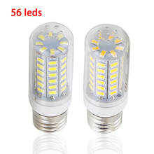 220V 56 LED Lamp E27 SMD 5730 Led Corn Bulb Chandelier Lights Candle light Spotlight Ampoule Lamps for home lighting warm white 2024 - buy cheap
