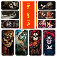 Soft Silicone Case For Xiaomi Mi 10 8 A3 A2 Cc9 Lite 9 Note 10 Pro A1 5x 6x Max3 Catrinas and skull 2024 - buy cheap