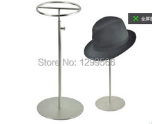 Free Shipping fashion style Stainless Steel Hat display holder adjustable Metal wig/ purse /slik scarf / Hat Display stand rack 2024 - buy cheap