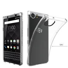 Capa de cristal transparente macio tpu capa de pele transparente ultra fina para blackberry keyone/mercury/dtek70 2024 - compre barato