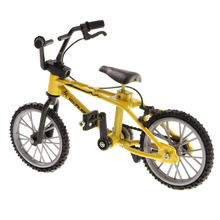 1:24 Mini Alloy Finger Bike Bicycle Diecast Model Desk Gadget Toy Yellow #2 2024 - buy cheap