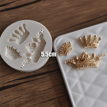 Мини-корона 3D силиконовая форма, силиконовая форма для украшения торта, кекса, помадки, сделай сам, выпечка, кондитерский инструмент форма для мыла 2024 - купить недорого