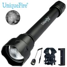 UniqueFire Hunting Flashlight 3 Modes UF-1501 IR 850nm LED Infrared Torch 38mm Lens Torch+Scope Mount +Pressure Switch + Charger 2024 - buy cheap