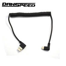 DANSPEED Length 1.5M USB 2.0 Left Angled Male to Type C Left Right Male Charging Spring Cable 2024 - buy cheap