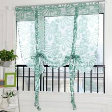New 0.8x1m Floral Window Voile Door Curtain for Living Room Tulle Short Curtains for Bedroom Window Sheer Kids Drapes 2024 - buy cheap