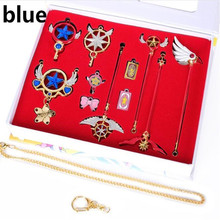 Anime Card Captor Clear Card Sakura Cosplay Wand Cosplay Keychain Small Ornaments Boxed full Set Gift Cosplay Props A830 2024 - buy cheap