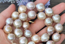 Jewelr 005428 16 ~ 12 мм натуральный фиолетовый Эдисон ядро Flameball барокко жемчужное ожерелье 2024 - купить недорого